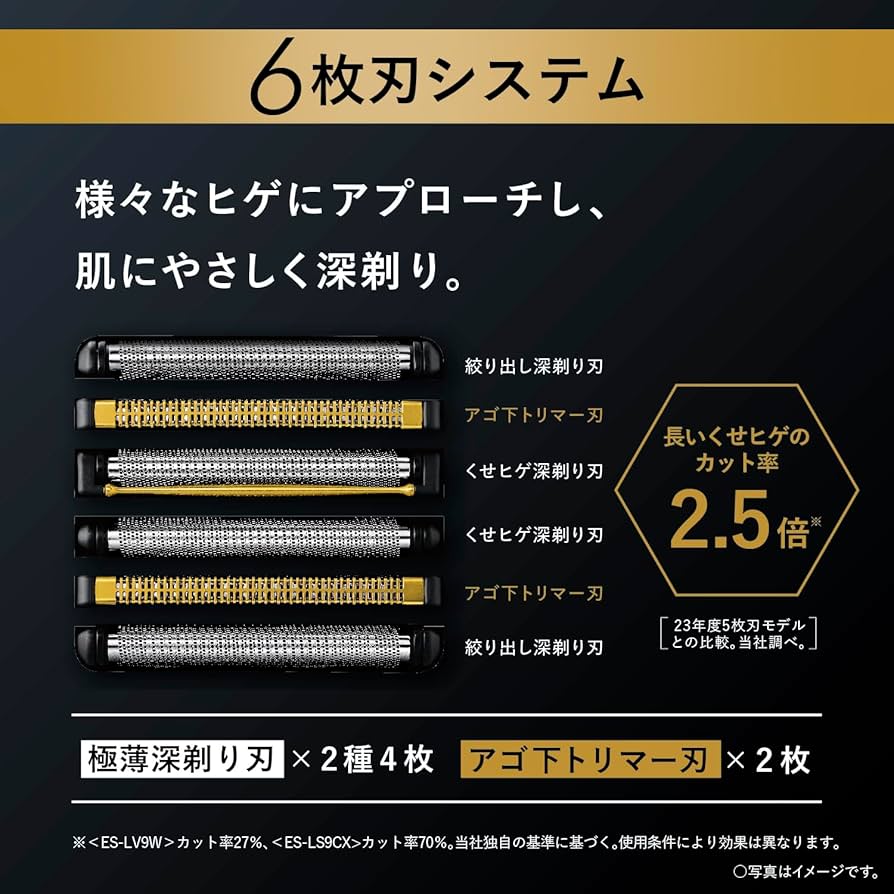 Amazon | パナソニック ラムダッシュPRO メンズシェーバー 6枚刃